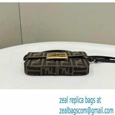 Fendi Baguette Phone Pouch Bag in Brown FF jacquard fabric 2024 - Click Image to Close