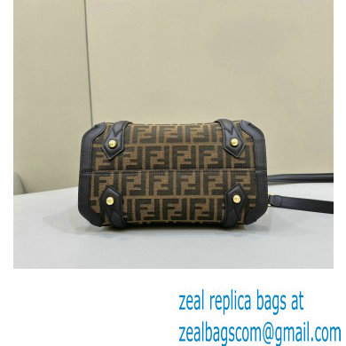 Fendi Boston 365 Bag in Brown FF jacquard fabric 2024 - Click Image to Close