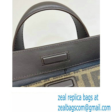 Fendi Boston 365 Bag in Brown FF jacquard fabric 2024 - Click Image to Close