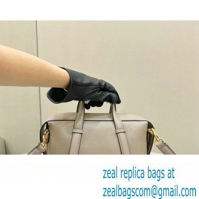Fendi Boston 365 Bag in Dove gray leather 2024 - Click Image to Close