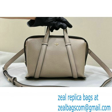 Fendi Boston 365 Bag in Dove gray leather 2024