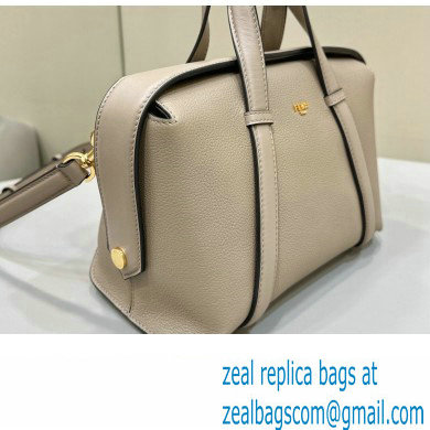 Fendi Boston 365 Bag in Dove gray leather 2024 - Click Image to Close