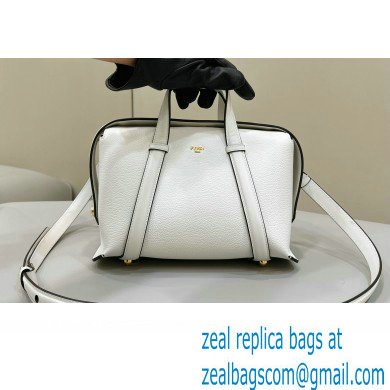 Fendi Boston 365 Bag in White leather 2024 - Click Image to Close