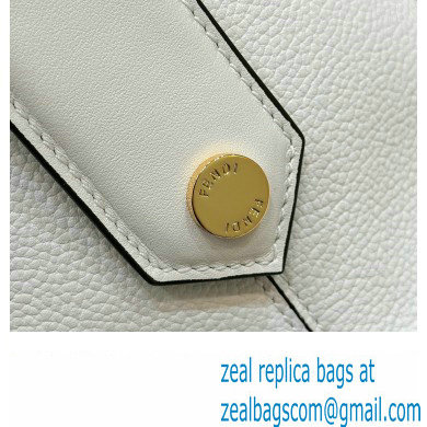 Fendi Boston 365 Bag in White leather 2024 - Click Image to Close