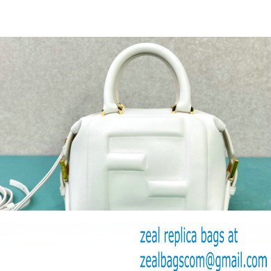 Fendi FF Cube Mini Bag in nappa-leather White 2024