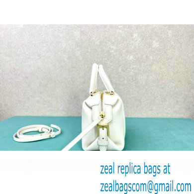 Fendi FF Cube Mini Bag in nappa-leather White 2024