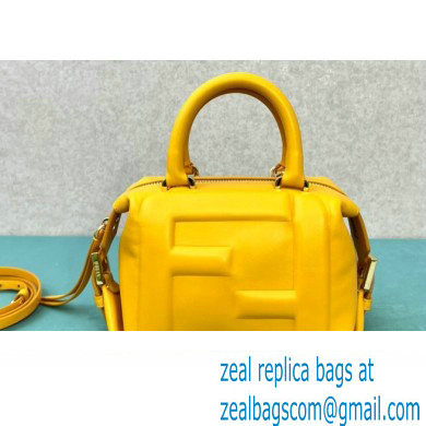 Fendi FF Cube Mini Bag in nappa-leather Yellow 2024