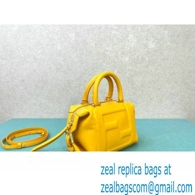 Fendi FF Cube Mini Bag in nappa-leather Yellow 2024