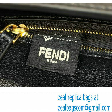 Fendi Medium Baguette Black crocodile leather bag