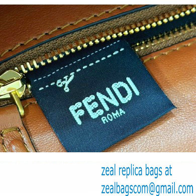 Fendi Medium Baguette Chain Midi Brown nappa leather bag