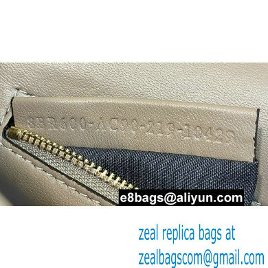 Fendi Medium Baguette Dove gray crocodile leather bag