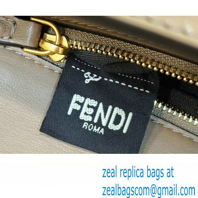 Fendi Medium Baguette Dove gray crocodile leather bag - Click Image to Close