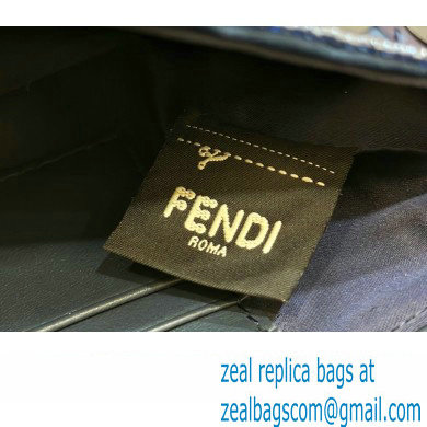 Fendi Mini Baguette bag Dark and mid blue sequin bag