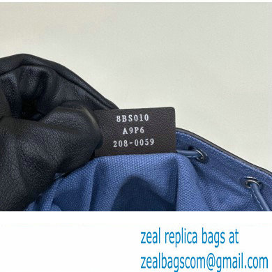 Fendi Mon Tresor Mini bucket bag Blue canvas with FF embroidery - Click Image to Close