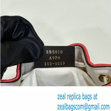 Fendi Mon Tresor Mini bucket bag White/Pink canvas