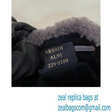 Fendi Mon Tresor Mini bucket bag sheepskin Gray nubuck