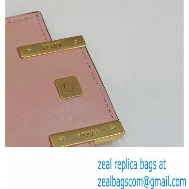 Fendi Nano Baguette Chain Bag Leather Pink