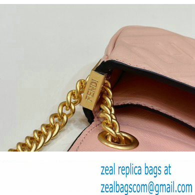 Fendi Nano Baguette Chain Bag Leather Pink - Click Image to Close