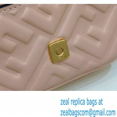 Fendi Nano Baguette Chain Bag Leather Pink - Click Image to Close