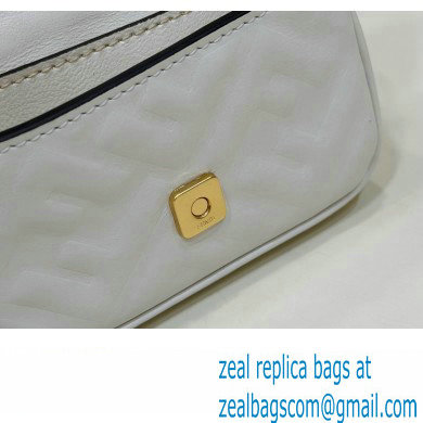 Fendi Nano Baguette Chain Bag Leather White - Click Image to Close