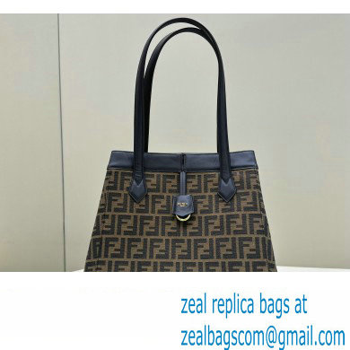 Fendi Origami Large bag Brown FF jacquard fabric that can be transformed 2024