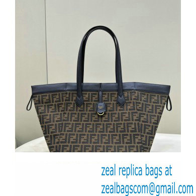 Fendi Origami Large bag Brown FF jacquard fabric that can be transformed 2024 - Click Image to Close