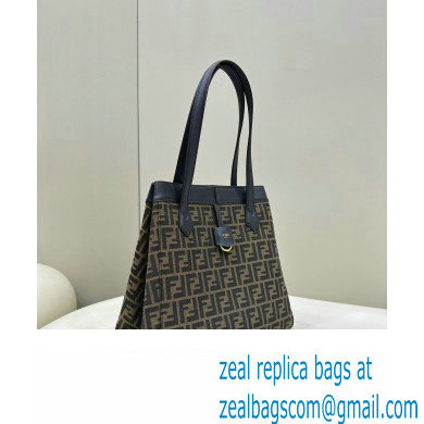 Fendi Origami Large bag Brown FF jacquard fabric that can be transformed 2024