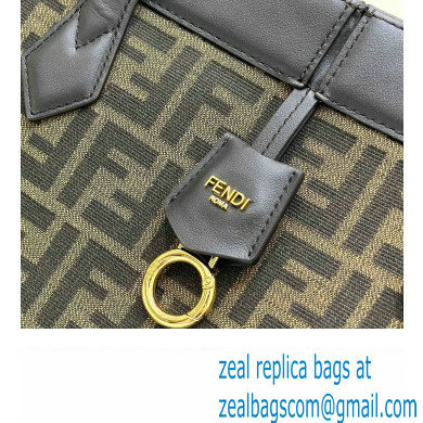 Fendi Origami Large bag Brown FF jacquard fabric that can be transformed 2024 - Click Image to Close