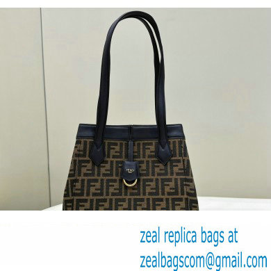 Fendi Origami Medium bag Brown FF jacquard fabric that can be transformed 2024