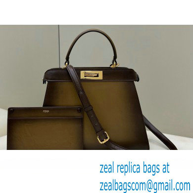 Fendi Peekaboo ISEEU Medium Bag Graduated Coffee