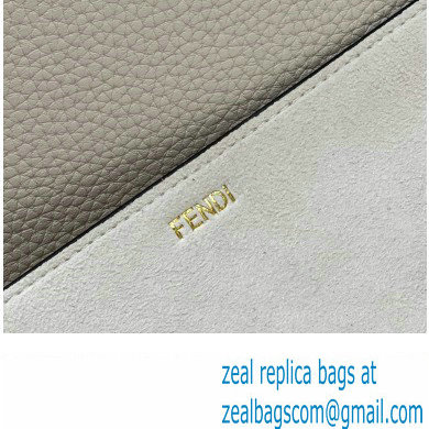 Fendi Peekaboo ISEEU Medium Bag White Calfskin/Python Edge