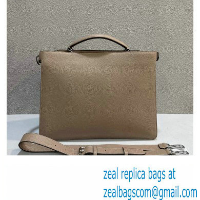 Fendi Peekaboo Iseeu Medium Bag in Selleria Leather 7VA529 Beige/Blue - Click Image to Close