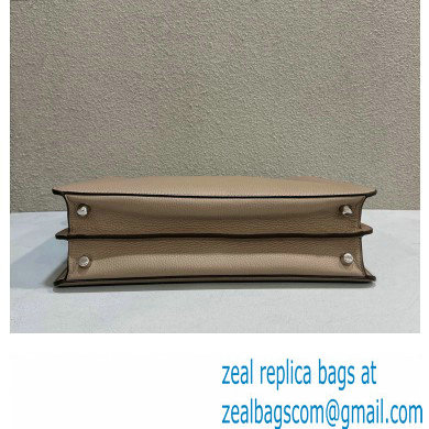Fendi Peekaboo Iseeu Medium Bag in Selleria Leather 7VA529 Beige/Blue - Click Image to Close