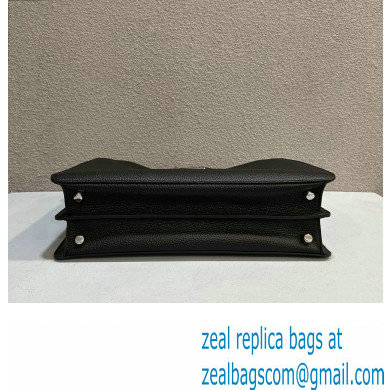 Fendi Peekaboo Iseeu Medium Bag in Selleria Leather 7VA529 Black/Yellow