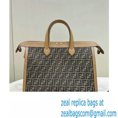 Fendi Peekaboo X-Tote bag Brown leather with FF motif