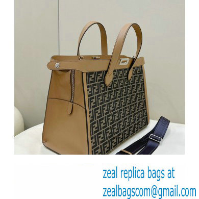 Fendi Peekaboo X-Tote bag Brown leather with FF motif