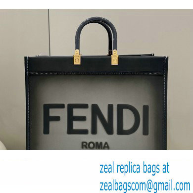 Fendi Sunshine Large Shopper Tote Bag Graduated Gray - Click Image to Close