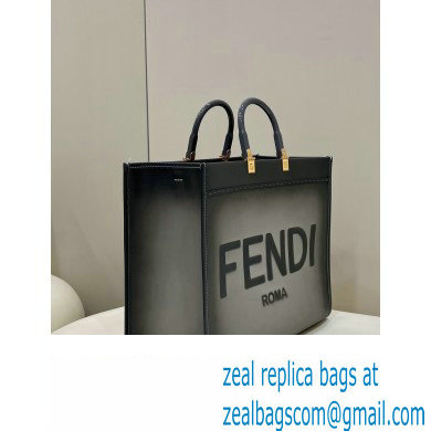 Fendi Sunshine Large Shopper Tote Bag Graduated Gray - Click Image to Close