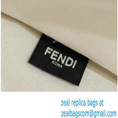 Fendi Sunshine Medium Shopper Tote Bag Canvas/Leather Black - Click Image to Close