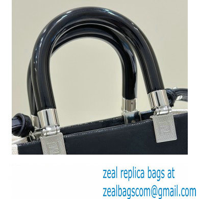 Fendi Sunshine Mini Sunshine Shopper Bag Canvas/Leather Black