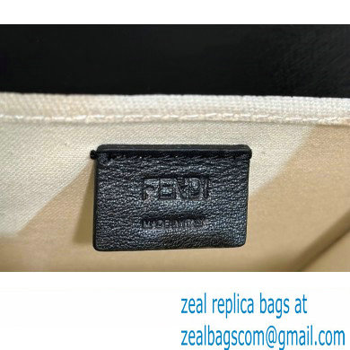 Fendi Sunshine Mini Sunshine Shopper Bag Canvas/Leather Black