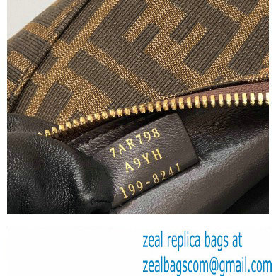 Fendi Vintage Hobo Bag in Brown jacquard FF fabric 8299 - Click Image to Close