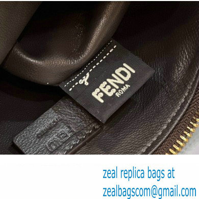 Fendi Vintage Hobo Bag in Brown jacquard FF fabric 8299s