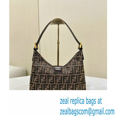 Fendi Vintage Hobo Bag in Brown jacquard FF fabric 8320
