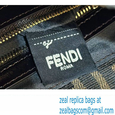 Fendi Vintage Hobo Bag in Brown jacquard FF fabric 8320