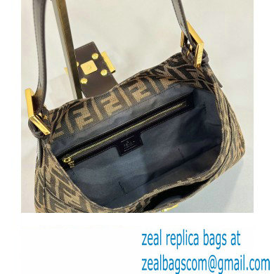 Fendi Vintage Hobo Bag in Brown jacquard FF fabric 8320