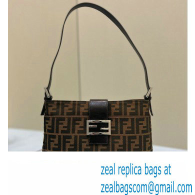 Fendi Vintage Hobo Bag in Brown jacquard FF fabric 8331