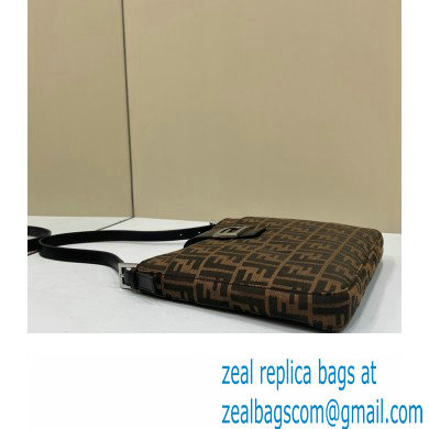 Fendi Vintage Hobo Bag in Brown jacquard FF fabric 8331