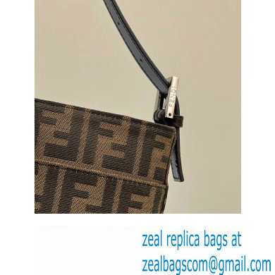 Fendi Vintage Hobo Bag in Brown jacquard FF fabric 8331