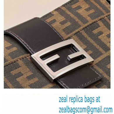 Fendi Vintage Hobo Bag in Brown jacquard FF fabric 8331